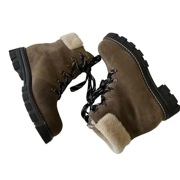 La Canadienne Adams Boots Stone Brown Suede Women’s Size 10